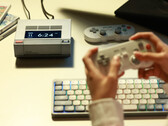 The AYANEO AM02 can be purchased with 8BitDo controller and Nuphy keyboard accessories, pictured. (Image source: AYANEO)
