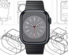 The Apple Watch in the patent comes with a detachable housing for increased functionality. (Image source: Apple (Watch Series 8)/USPTO - edited)