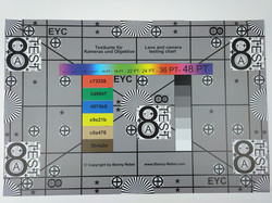 Test chart photo