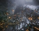 An image showing a city in Frostpunk 2, now 50% off on Steam.