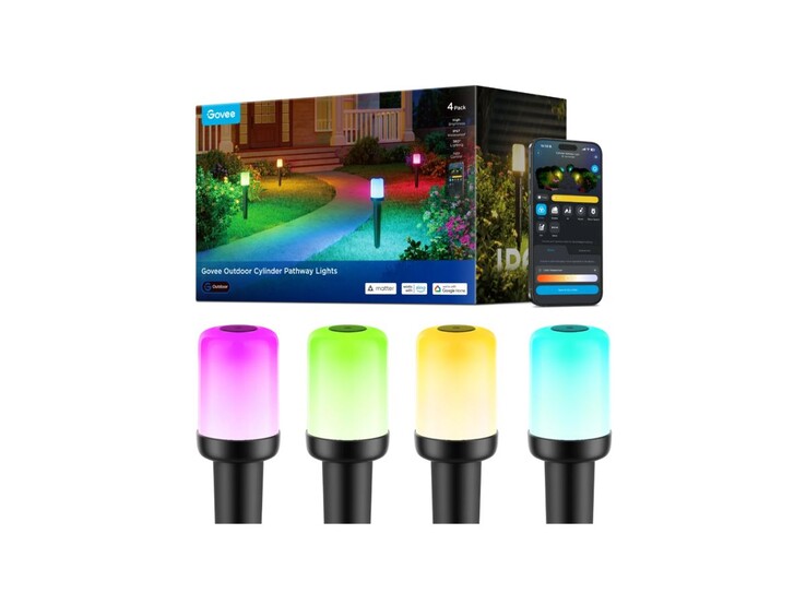 The Govee Outdoor Cylinder Pathway Lights