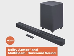 The Bar 500 sports Dolby Atmos, MultiBeam technology but lacks up-firing speakers (Image source: JBL)