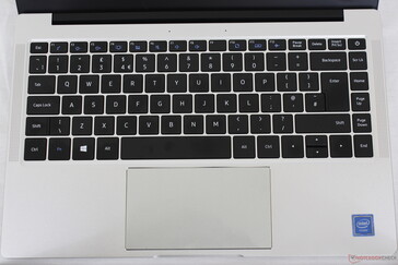Keyboard includes no backlighting. The key letters and symbols may also rub off over time
