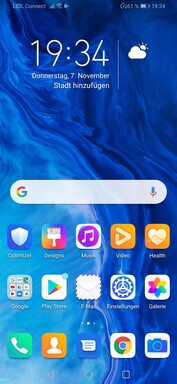 Default home screen