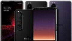 The blurred live image shows the Sony Xperia 1 III looking identical to the concept render. (Image source: AndroidNext/@OnLeaks - edited)