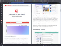 Vivaldi 7.0 with tiled tabs (Image source: Own)