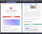 Vivaldi 7.0 with tiled tabs (Image source: Own)