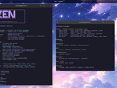 Zenclora Linux 2.0 with the new package manager in a terminal window
