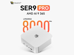 Beelink overclocks the Ryzen AI 9 365 from 54 W to 65 W in the SER9 Pro. (Image source: Beelink)