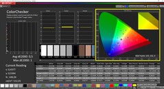 CalMAN ColorChecker calibrated (target color space P3)