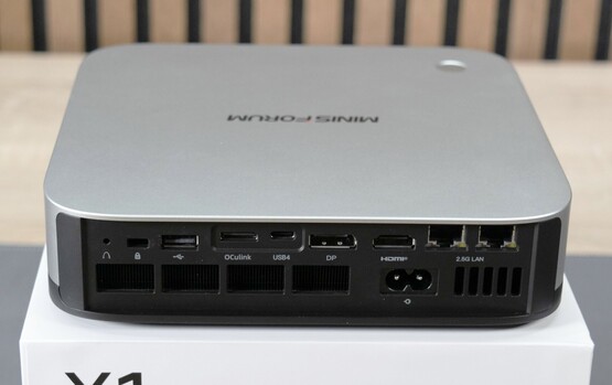 The mini PC sports an enticing array of ports on its front as well as rear. (Image source: Own)
