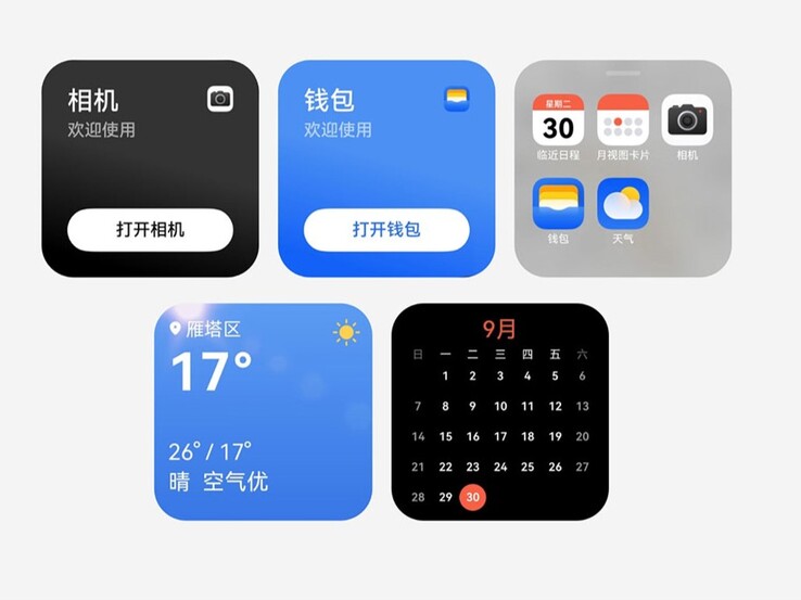 The secondary display lets you check the calendar and access apps (Image source: Huawei)