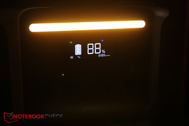 The practical LED bar in three brightness levels