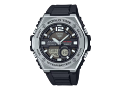 The Casio MWQ-100-1AV has &quot;Telememo&quot; storage for up to 30 sets of data, including names and phone numbers. (Image source: Casio)