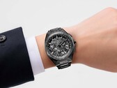 Citizen Attesa CC4107-80H worn on the wrist, showcasing its all-black titanium case and integrated bracelet.