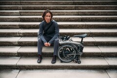 The Brompton Electric T Line ships with a foldable design (Image source: Brompton)