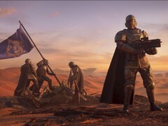 A soldier standing with a weapon in Helldivers 2. (Image Source: Arrowhead)