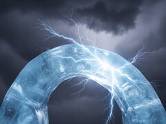 A decorative image that depicts bent ice producing electricity (Image source: AI-generated image)