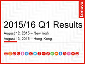 Lenovo 2015 Q1 results show a 52 percent drop in profits