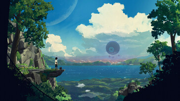 Planet of Lana features epic vistas. (Image source: Thunderful Games)