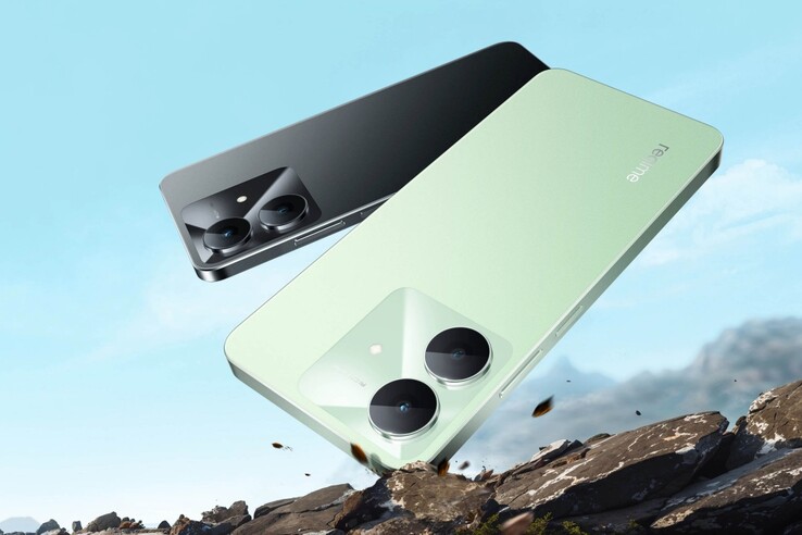 The Realme Note 60x comes in Wilderness Green and Marble Black colorways (Image Source: Realme)