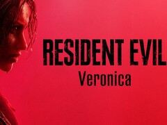 Official promotional key art and title branding for Capcom's Resident Evil Veronica remake.