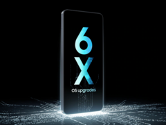 The Galaxy A07 (4G) official promotional image highlights six major OS updates. (Image source: Samsung)