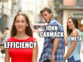 John Carmack has left Meta due to problems with inefficiency. (Image: stock image w/ edits)