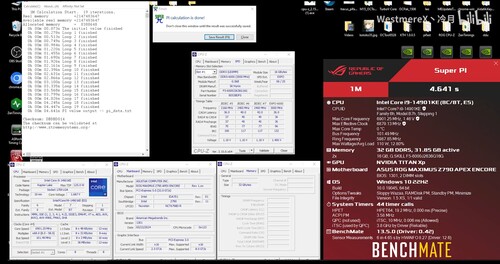 Screenshot of the SuperPI run at 6.9GHz