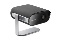 The Viewsonic M1 Max portable projector can charge phones and stream videos from Google TV. (Image source: Viewsonic)