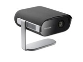 The Viewsonic M1 Max portable projector can charge phones and stream videos from Google TV. (Image source: Viewsonic)