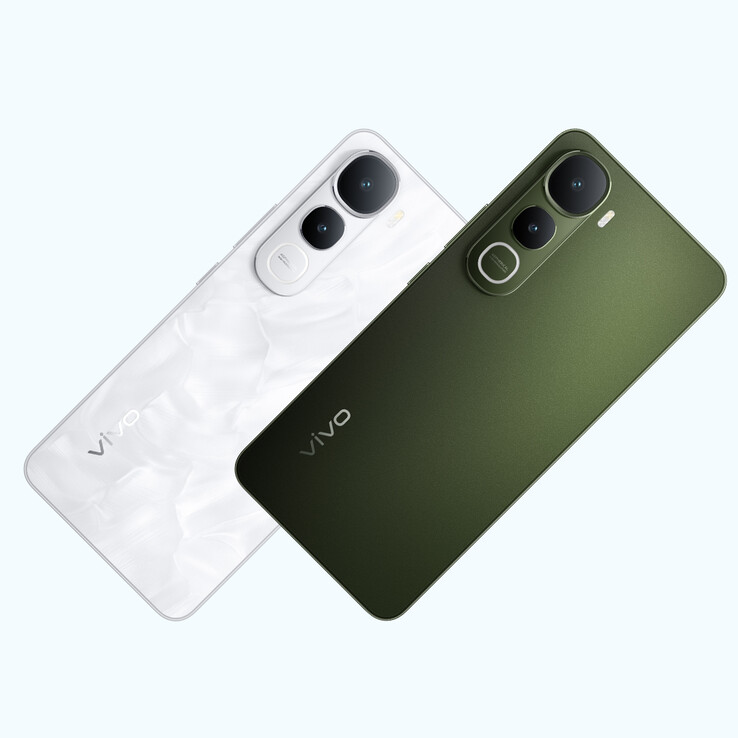 The Vivo Y400 5G comes in olive green and glam white colorways (Image source: Vivo)