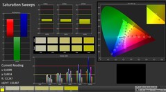 CalMAN: Color saturation (calibrated)