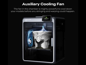 Creality K2 Pro has one auxiliary fan. (Image source: Creality)