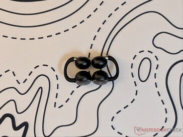 Top view of the Clip 2 earbuds.