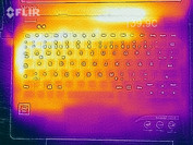 Temperature development upper side (load)