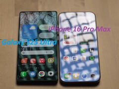 iPhone 16 Pro Max has a much more reflective display than S25 Ultra. (Image source: 6 Months Later on YouTube, edited)
