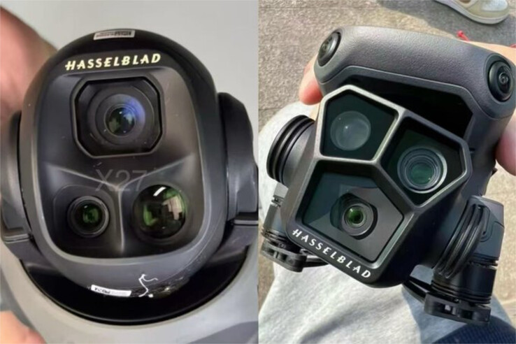 The Mavic 4 Pro next to a Mavic 3 Pro, from left to right. (Image source: Jasper Ellens)