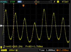 OLED flickering (minimum display brightness: 193.8 - 568.2 Hz)