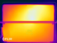 Surface temperatures stress test (rear)