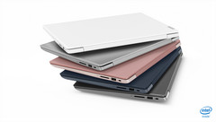 Stack of Lenovo IdeaPad 330S showing the various color options. (Source: Lenovo)