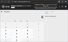The multi-platform Windows Calculator app can now be found on Uno. (Source: Uno)