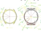 An FCC filing for model number A2292 includes this diagram of a circular smartwatch. (Image source: FCC ID.io)