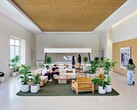 The lobby of the Advanced Manufacturing Center at Houston