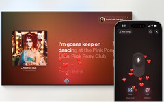 Apple TVs with iPhones turn into karaoke machines with tvOS 26. (Image source: Apple)