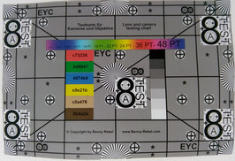 Photographed reference card