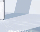 The P50 Pocket appears to have a textured back panel. (Image source: Huawei)