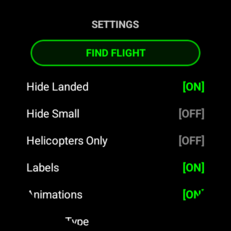 Flight finder feature in the Flight Scanner app