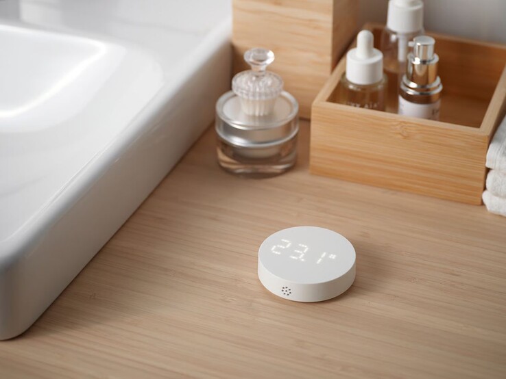 The IKEA Timmerflotte Temperature/humidity sensor, smart. (Image source: IKEA)