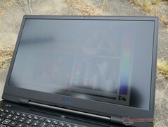 Outdoors on cloudy day